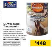 Dulux 5Ltr Woodgard Timbervarnish