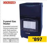 Goldair 3 Panel Gas Heater