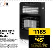 Alva Single Panel Electric/Gas Heater GH309