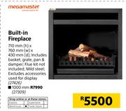 Megamaster Built In Fireplace 710mm x 760mm x 430mm