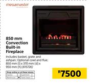 Megamaster 850mm Convection Built In Fireplace