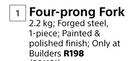 Builders Four Prong Fork