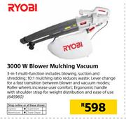 Ryobi 3000W Blower Mulching Vacuum