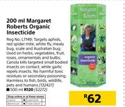200ml Margaret Roberts Organic Insecticide