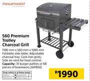 Megamaster 560 Premium Trolley Charcoal Grill