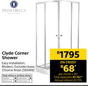 Prima Bella Clyde Corner Shower