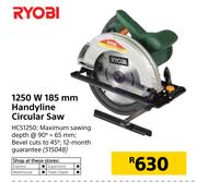 Ryobi 1250W 185mm Handyline Circular Saw HCS1250