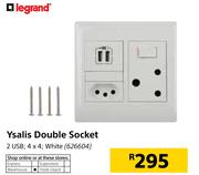 Legrand Ysalis Double Socket