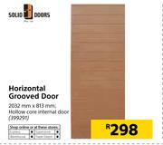Solid Doors Horizontal Grooved Door-2032mm x 813mm 
