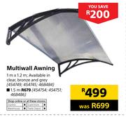 Multiwall Awning-1m x 1.5m