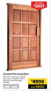 12 Panel Pre Hung Door-2032mm x 1200mm