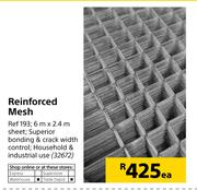 Reinforced Mesh Ref 193-6m x 2.4m Sheet Each
