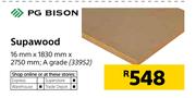 PG Bison Supawood A Grade-16mm x 1830mm x 2750mm