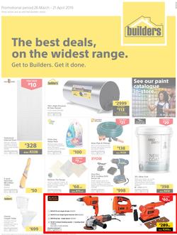 Builders Superstore Inland : The Best Deals On The Widest Range (26 Mar - 21 Apr 2019), page 1