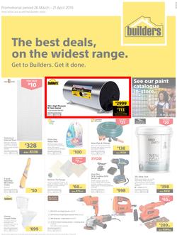 Builders Superstore Inland : The Best Deals On The Widest Range (26 Mar - 21 Apr 2019), page 1