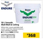 Duram Endure 10Ltr Pastel Wall & Ceiling