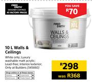 Fired Earth 10Ltr Wall & Ceiling