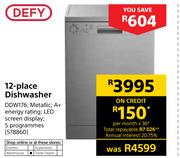 Defy 12 Place Dishwasher DDW176