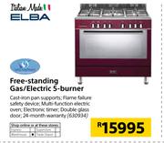 Elba Free Standing Gas/Electric 5 Burner