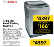 Bosch 13Kg Top Load Washing Machine