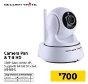Securitymate Camera Pan & Tilt HD