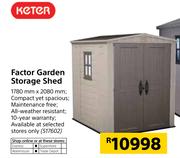 Keter Factor Garden Storage Shed-1780mm x 2080mm