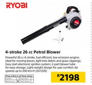 Ryobi 4 Stroke 26cc Petrol Blower