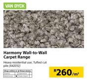 Van Dyck Harmony Wall To Wall Carpet Range-Per Sqm