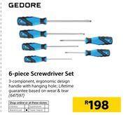 Gedore 6-Piece Screwdriver Set