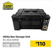 Camp Master 46L Black Utility Box Storage Unit