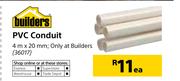 PVC Conduit-4m x 20mm Each