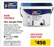 Dulux 10Ltr Acrylic PVA