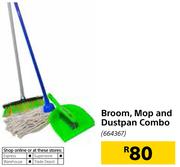 Broom, Mop And Dustpan Combo