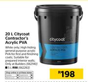 Citycoat 20L Contractor's Acrylic PVA