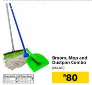 Broom, Mop And Dustpan Combo