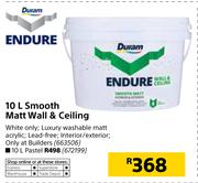 Duram Endure 10L Smooth Matt Wall & Ceiling