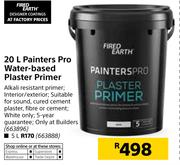 Fired Earth 5L Painters Pro Water-Based Plaster Primer