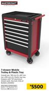 Mastercraft 7 Drawer Mobile Trolley & Plastic Tray