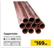 Copper Tube 22mm x 5.5m-Each