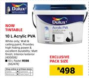 Dulux 10L Acrylic PVA