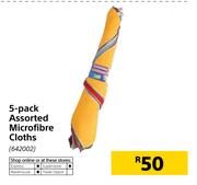 Assorted 5-Pack Microfibre Cloths