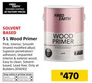 Fired Earth 5L Wood Primer
