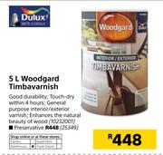 Dulux 5L Woodgard Timbavarnish
