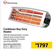 Technilamp Caribbean Ray Grey Heater