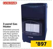 Goldair 3 Panel Gas Heater