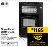 Alva Single Panel Electric / Gas Heater GH309