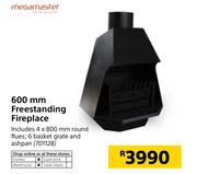 Megamaster 600mm Freestanding Fireplace