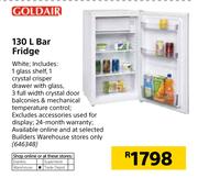 Goldair 130Ltr Bar Fridge