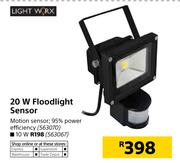Light Worx 20W Floodlight Sensor