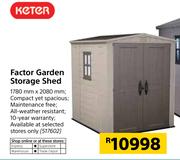 Keter Factor Garden Storage Shed 1780mmx2080mm